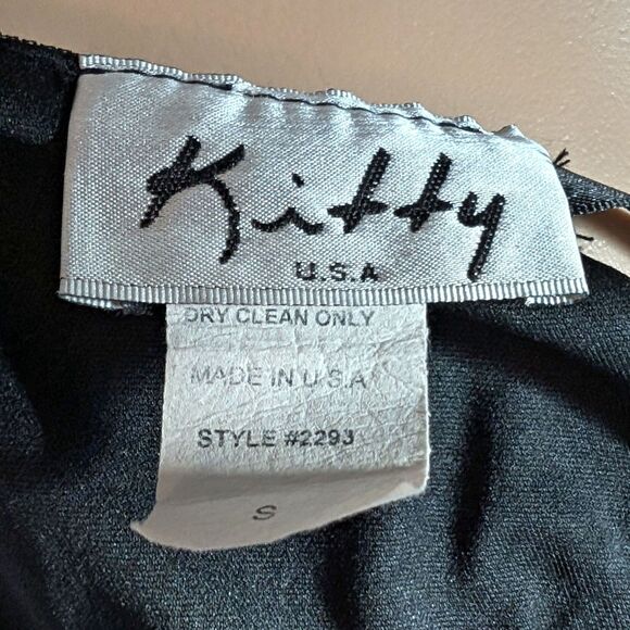 Vintage 90s y2k Kitty Halter Top 2 Piece Set Flare Pants Floral Gold Fairycore - Picture 9 of 16